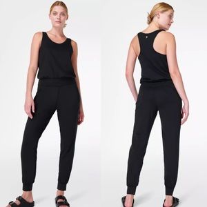 NWOT Sweaty Betty Black Gary Jumpsuit Large